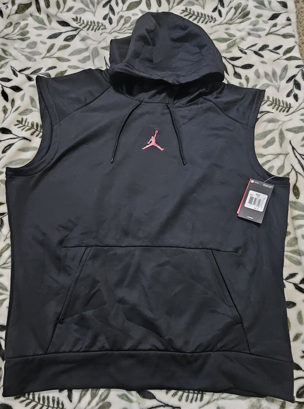 Nike Jordan Jumpman Men's Sleeveless Hoodie Black 2XL NWT